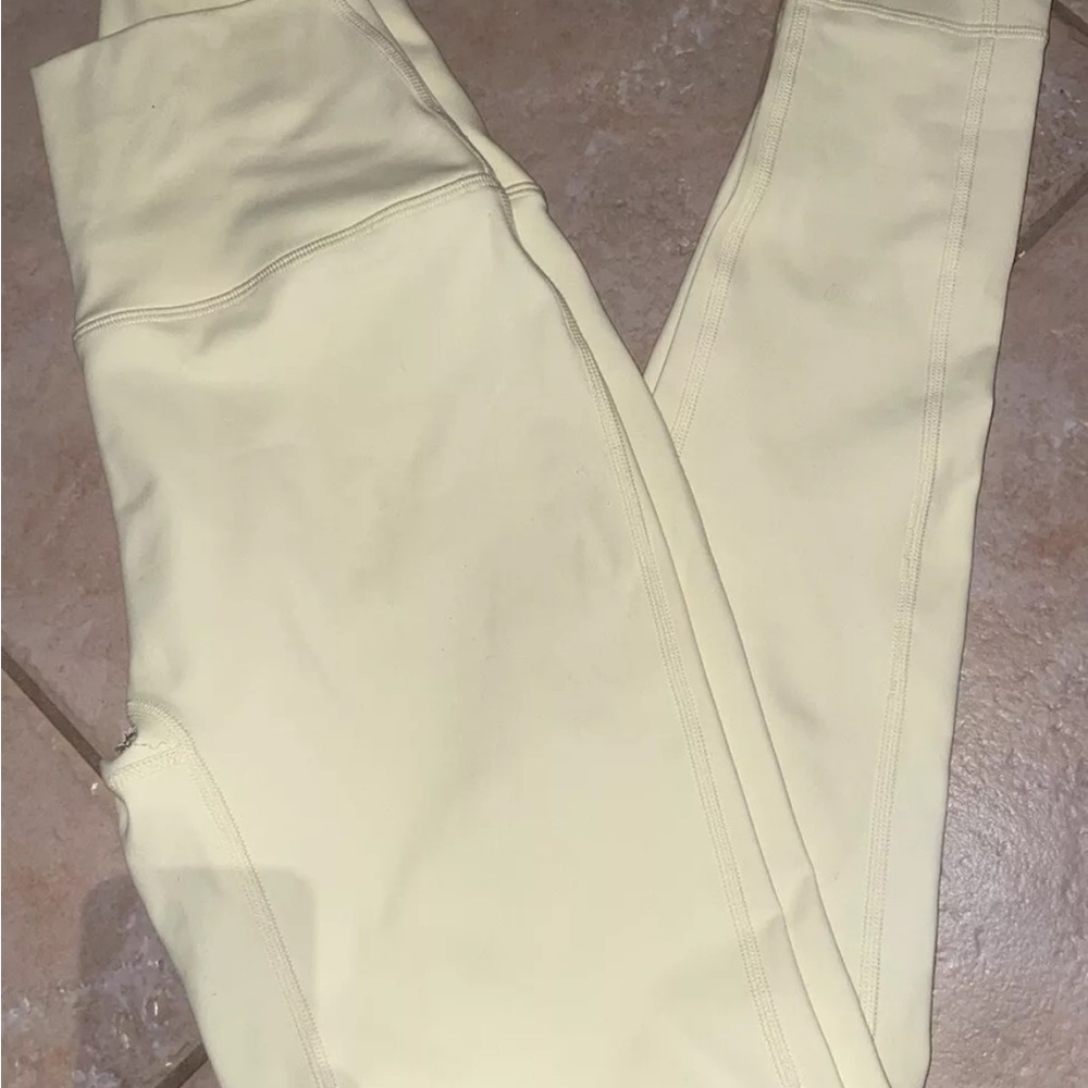 SET active Lululemon Alo Yoga Women’s Palmer Active Workout Leggings XS Yellow - Picture 3 of 6